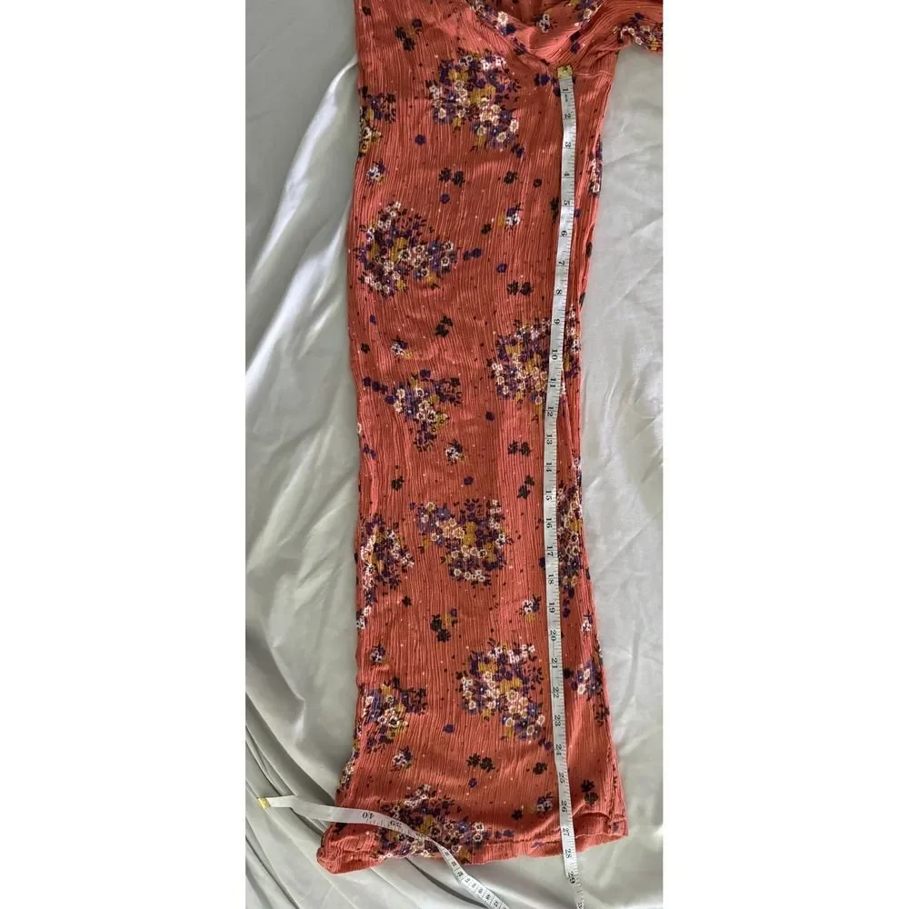Hippie Laundry Women's Floral Print Wide Palazzo Pants Drawstring Waist Size XS - Picture 2 of 5